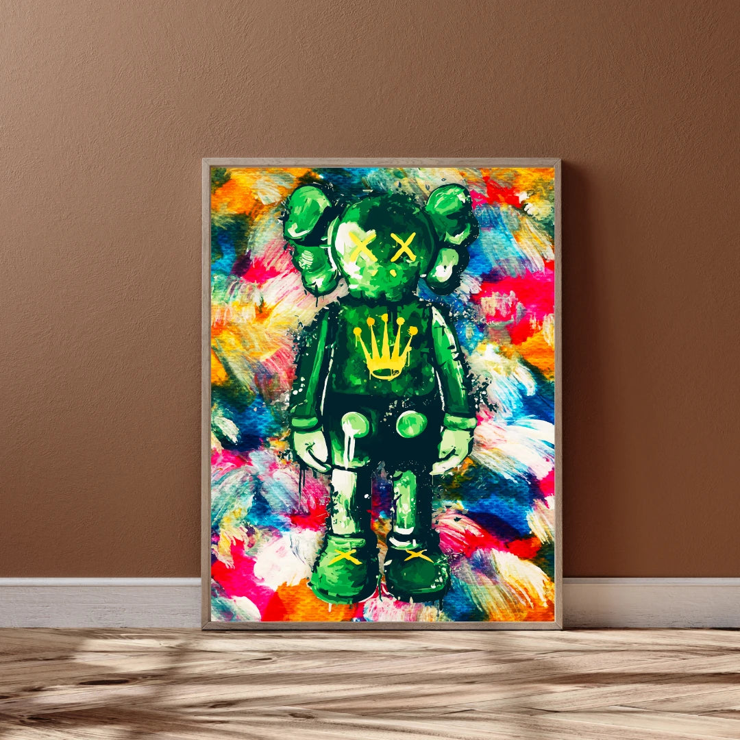 Plakat - Kaws Rolex, street art kunst - Admen.dk