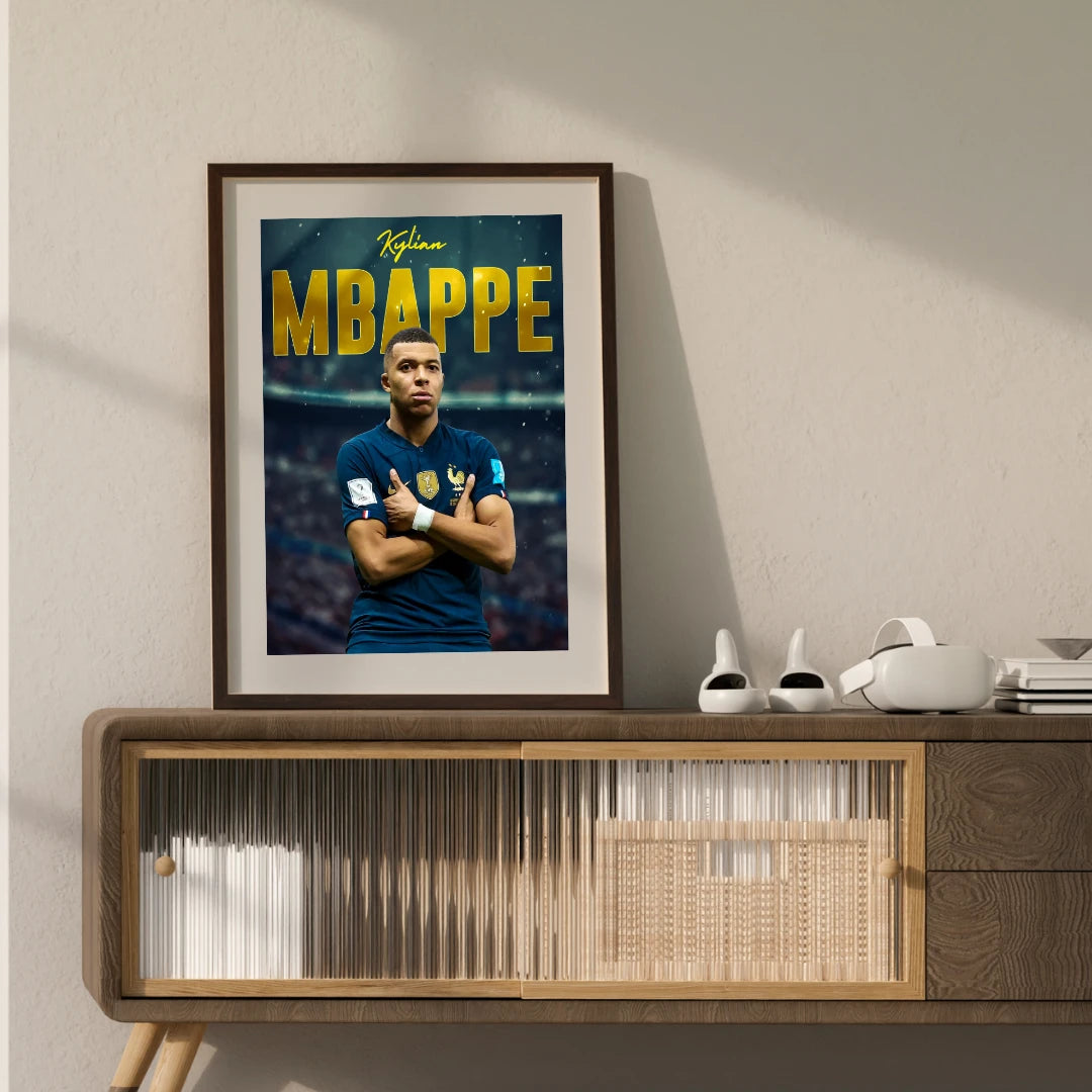 Plakat - Kylian Mbappe - Admen.dk