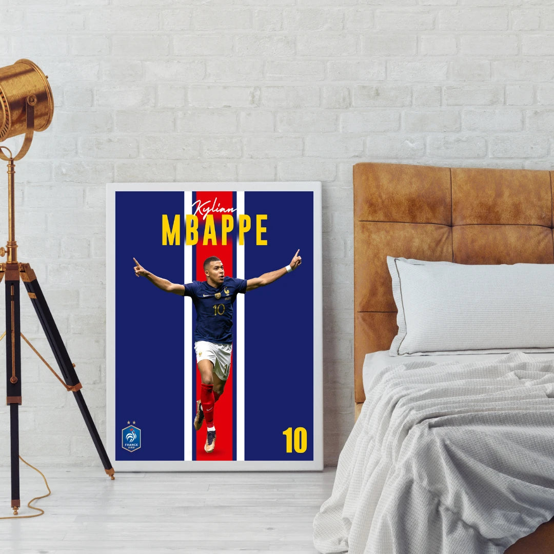 Plakat - Kylian Mbappe sejrdans - Admen.dk