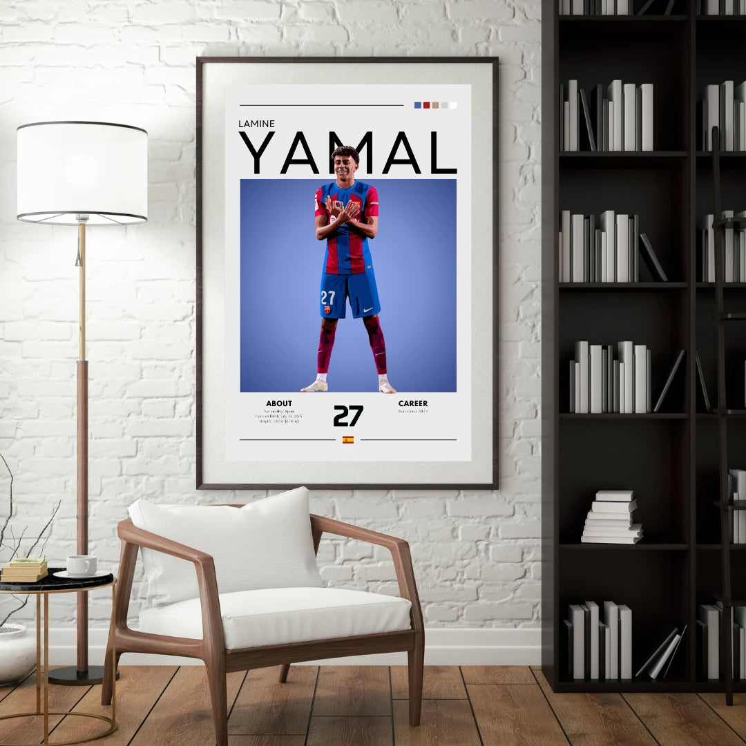 Plakat - Lamine Yamal style - Admen.dk