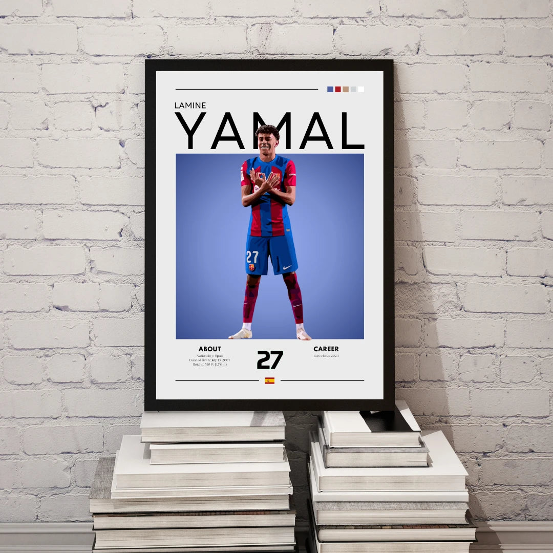 Plakat - Lamine Yamal style - Admen.dk