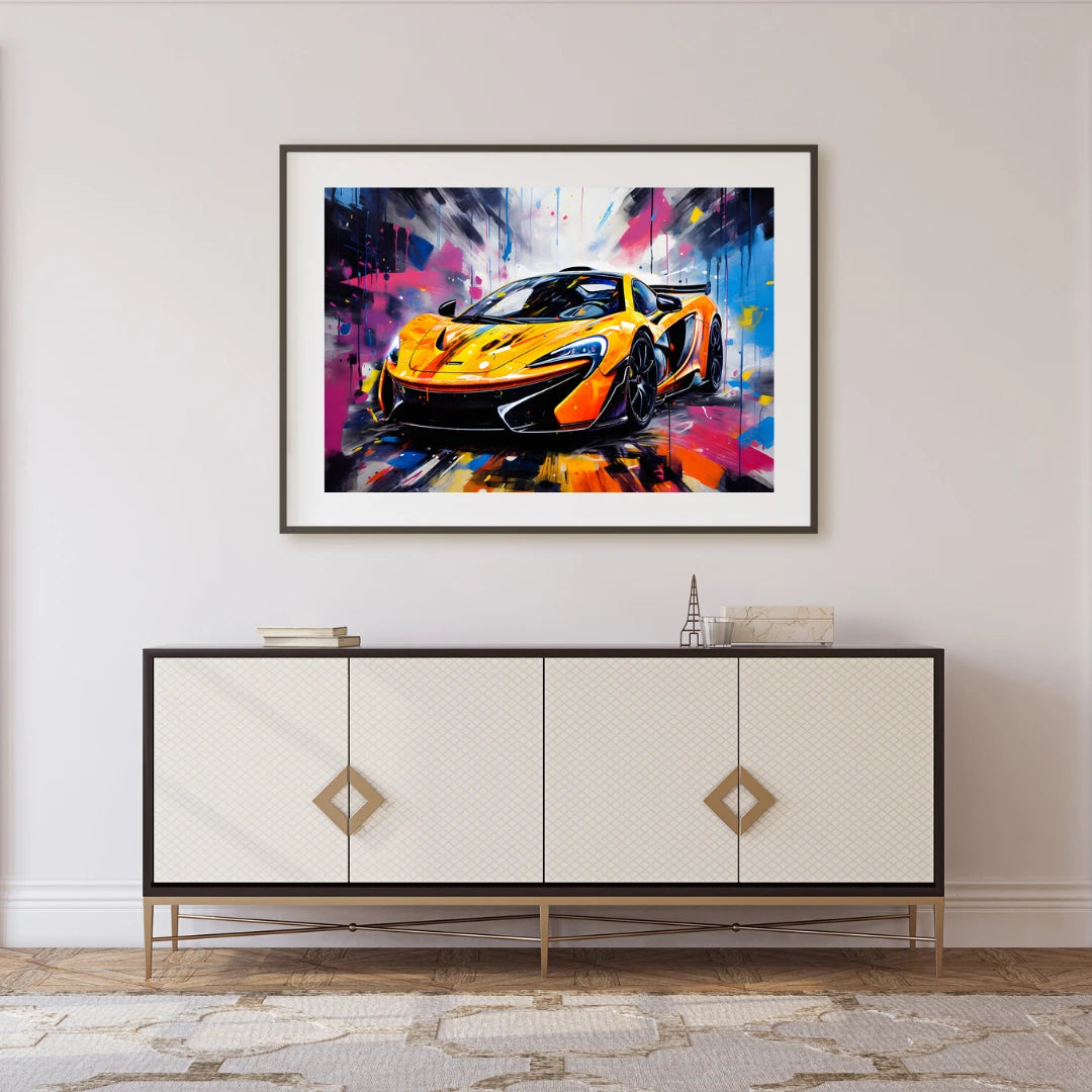 Plakat - MClaren streetkunst - Admen.dk
