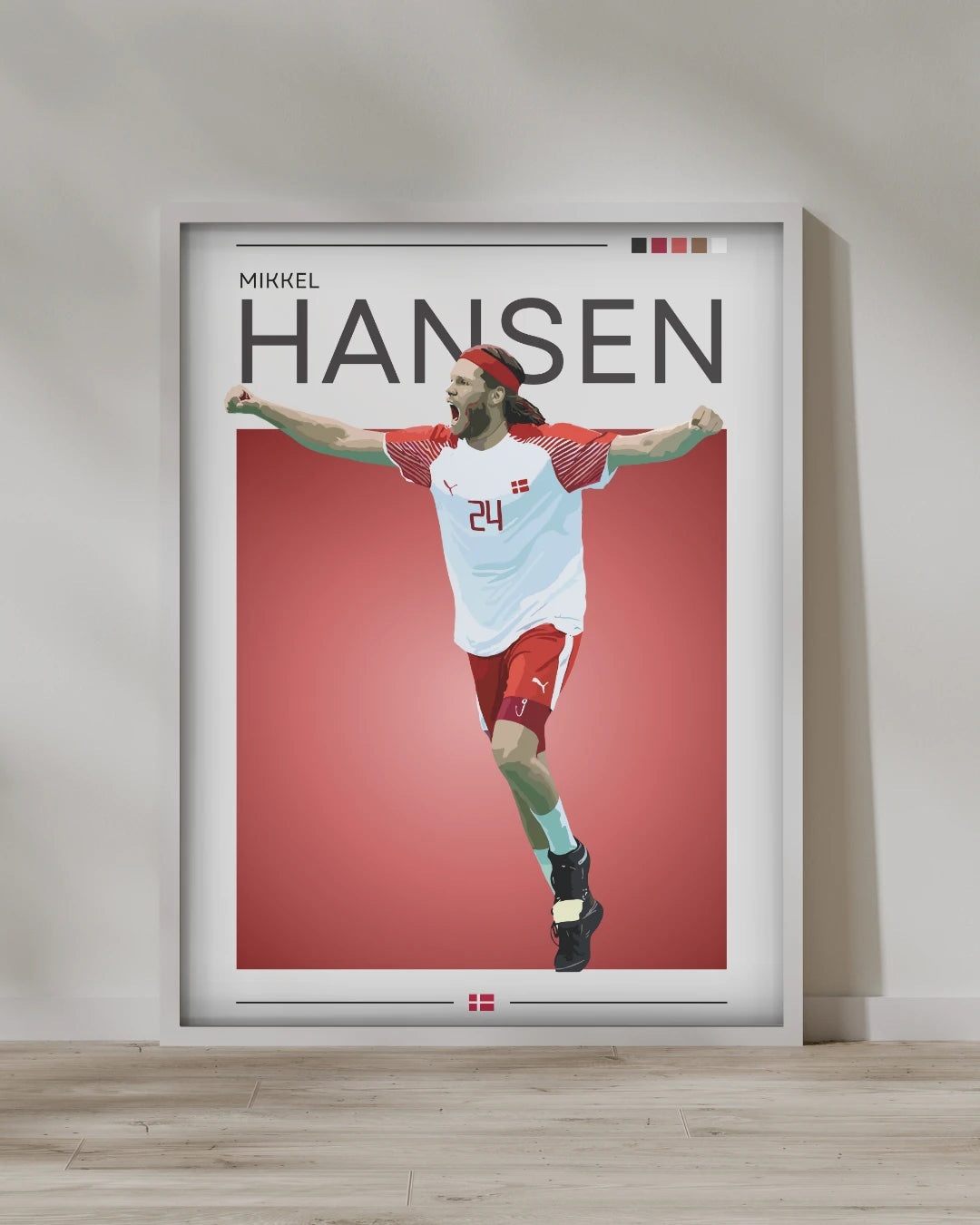 Plakat - Mikkel Hansen grafisk look - Admen.dk