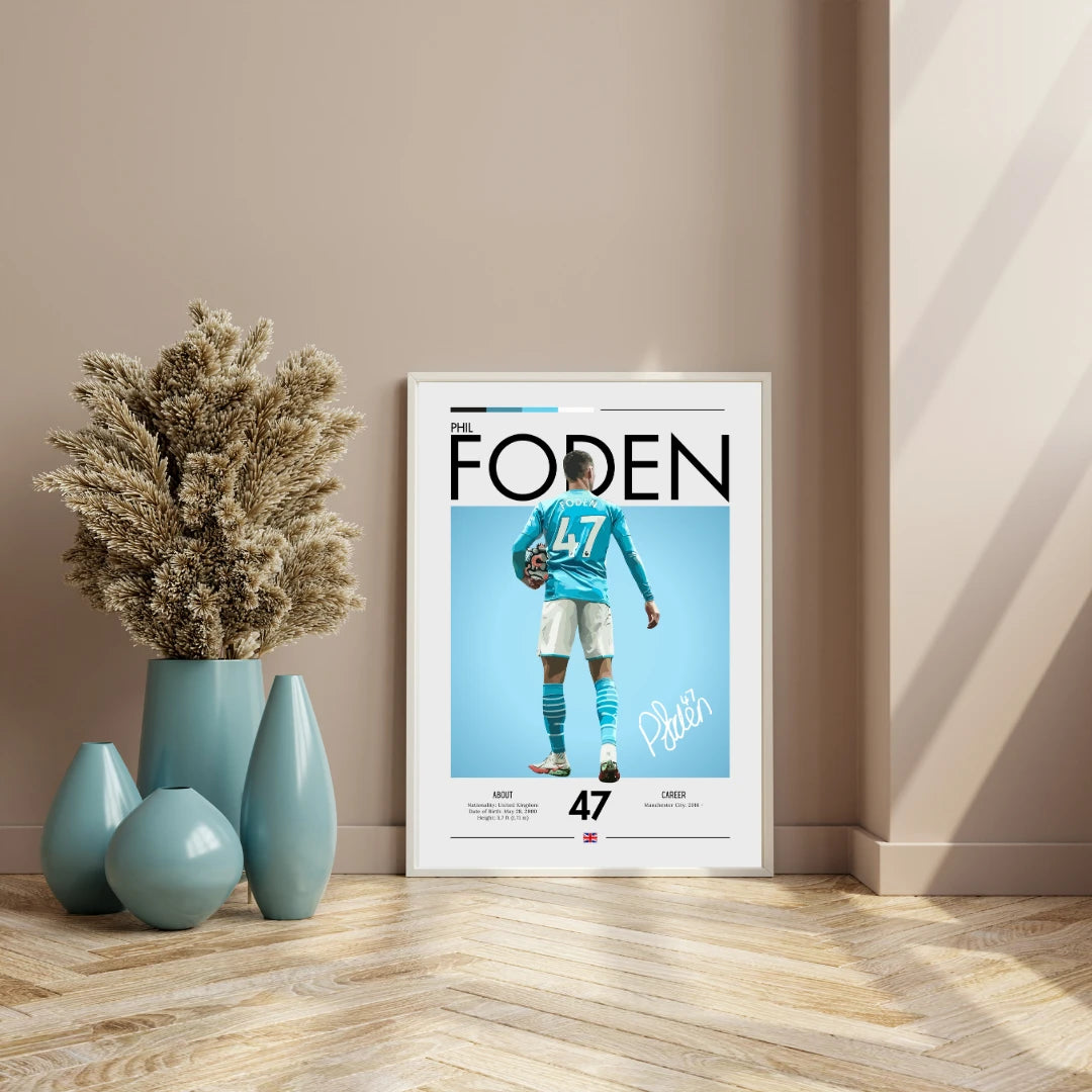 Poster - Phil Foden graphic look