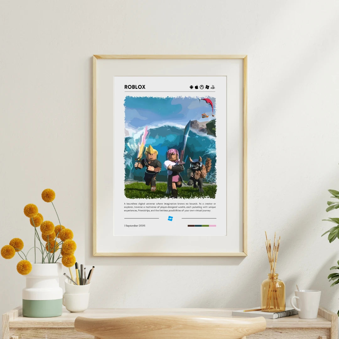 Plakat - Roblox i aktion - Admen.dk