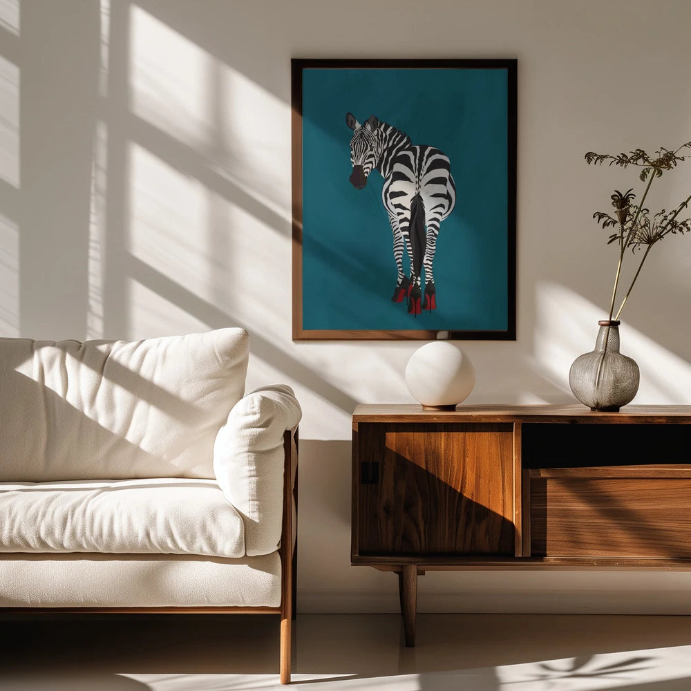 Plakat - Sarah Manovski - Zebra heels - Admen.dk