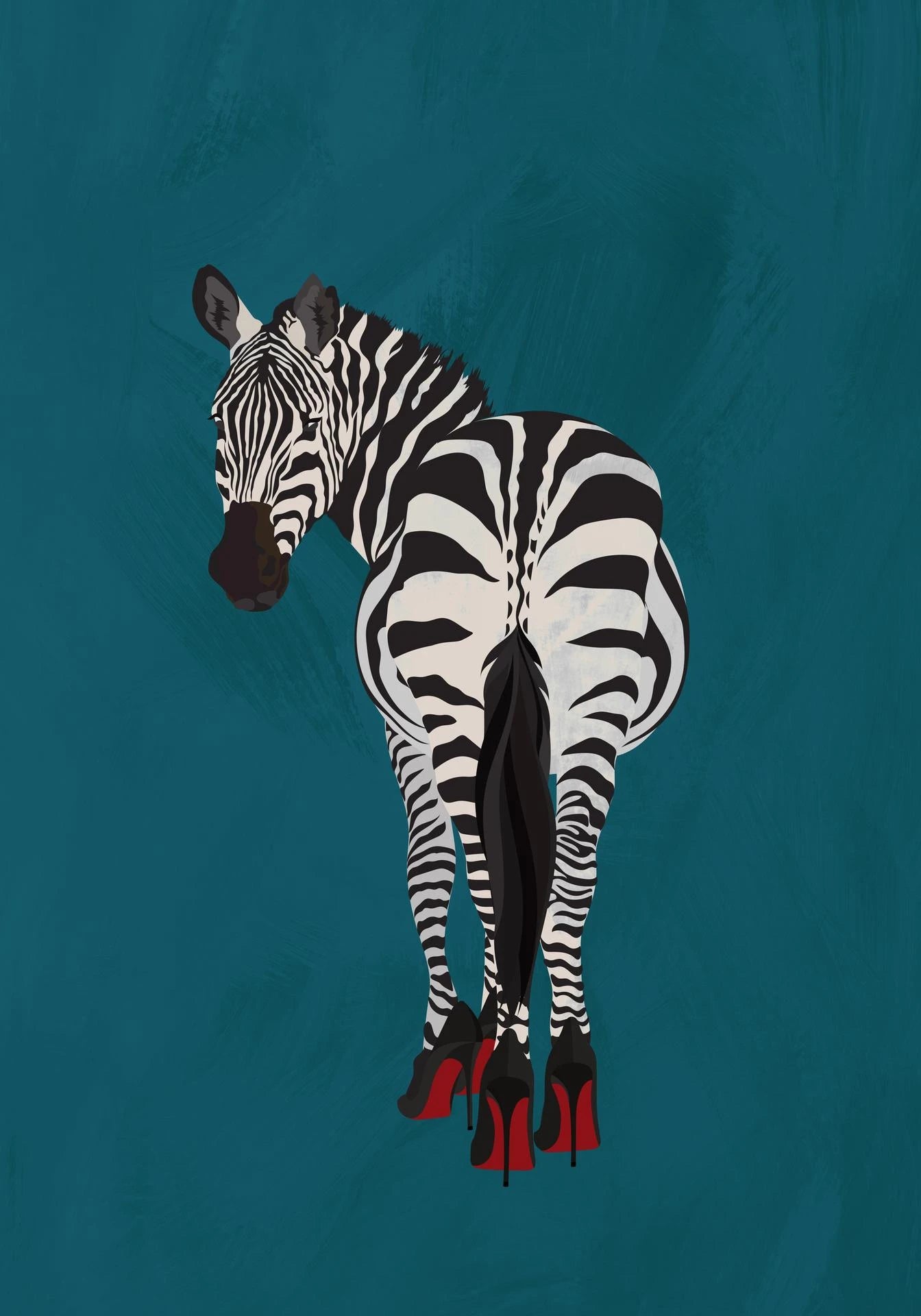 Plakat - Sarah Manovski - Zebra heels - Admen.dk