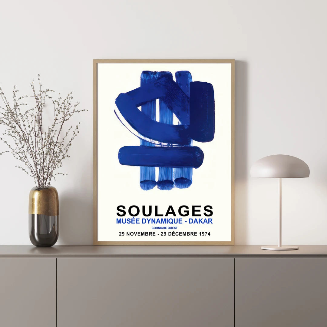 Poster - Soulages Dakar 1974 art
