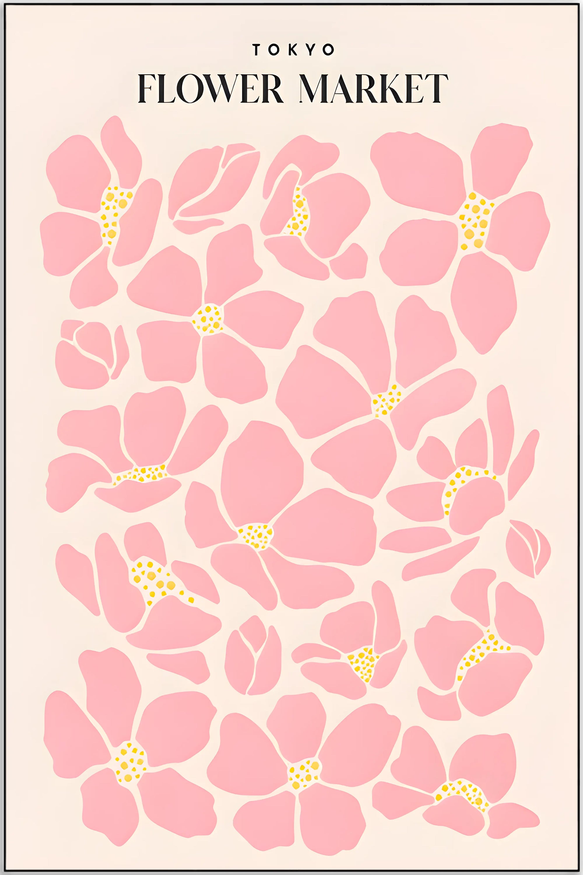 Plakat - Tokyo i farver - Flower market - admen.dk