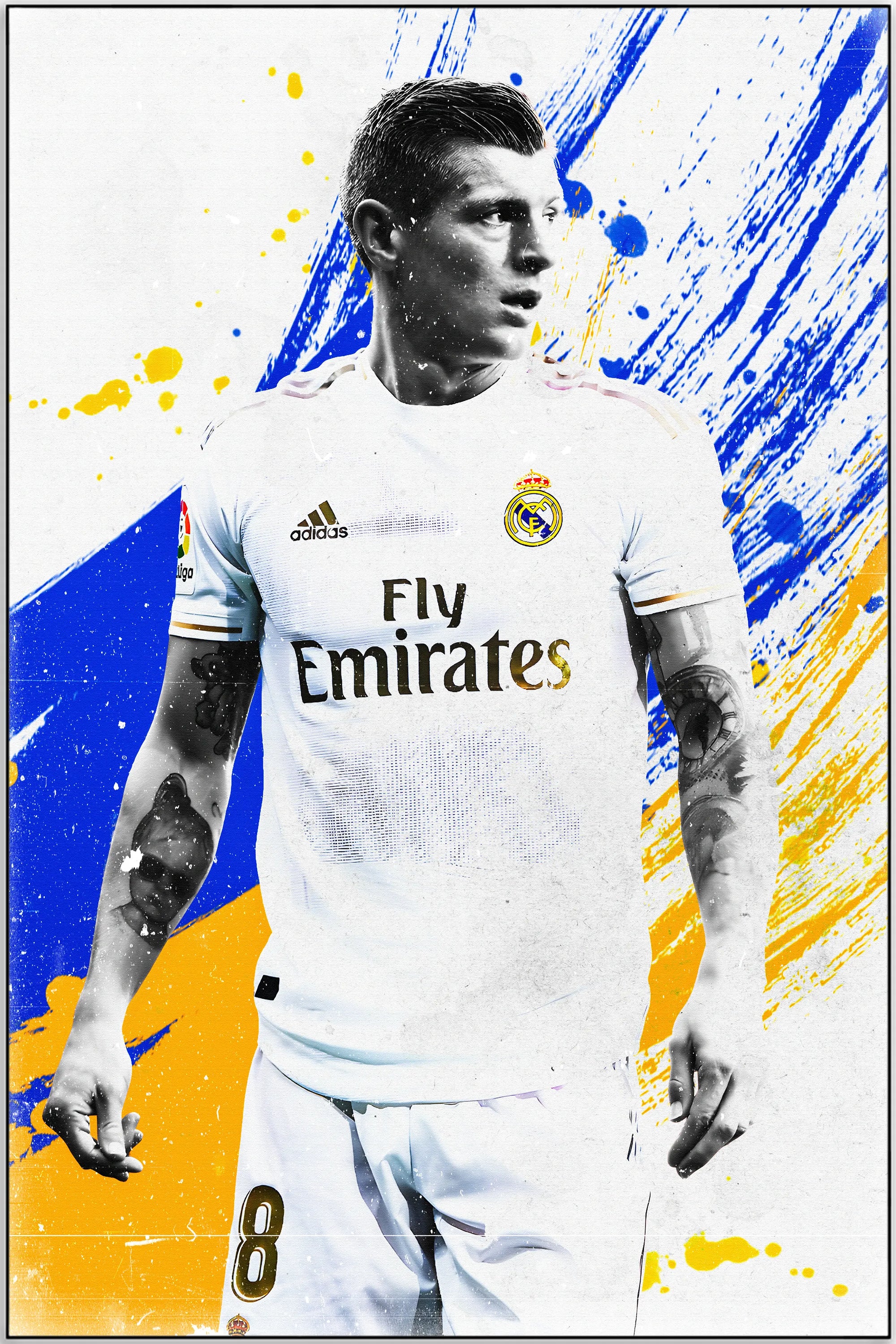 Plakat - Toni Kroos grafisk kunst - Admen.dk