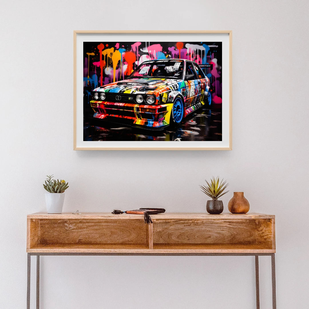 Plakat - Toyota MK4 streetkunst - Admen.dk
