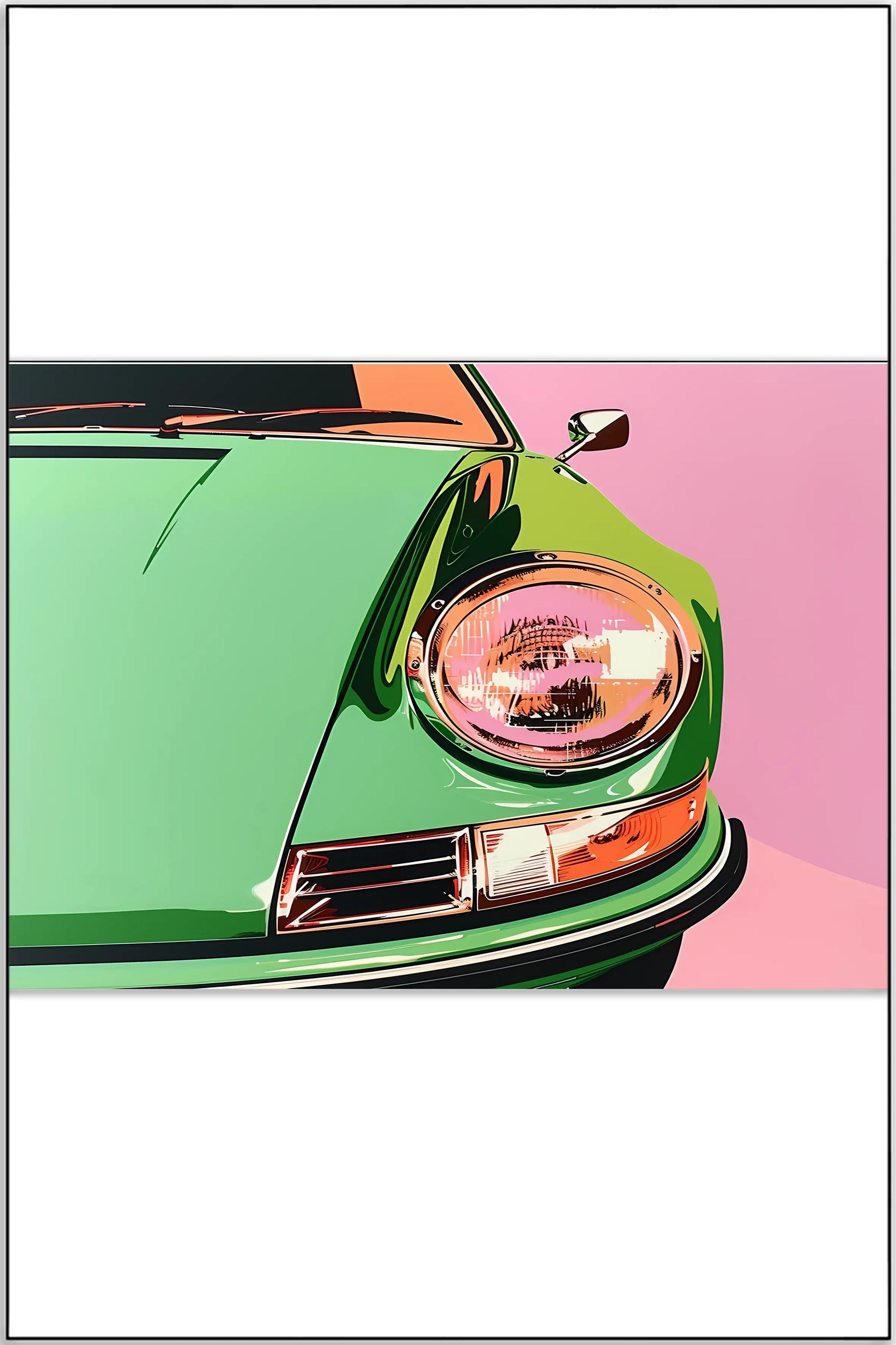 Poster - Vintage green car