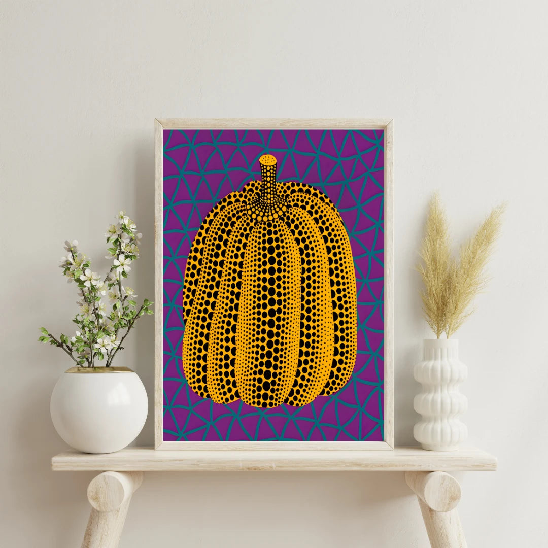 Plakat - Yayoi Kusama - Midnight pumpkin kunst - Admen.dk