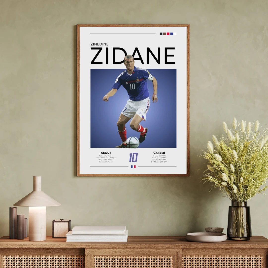 Poster - Zinedine Zidane style
