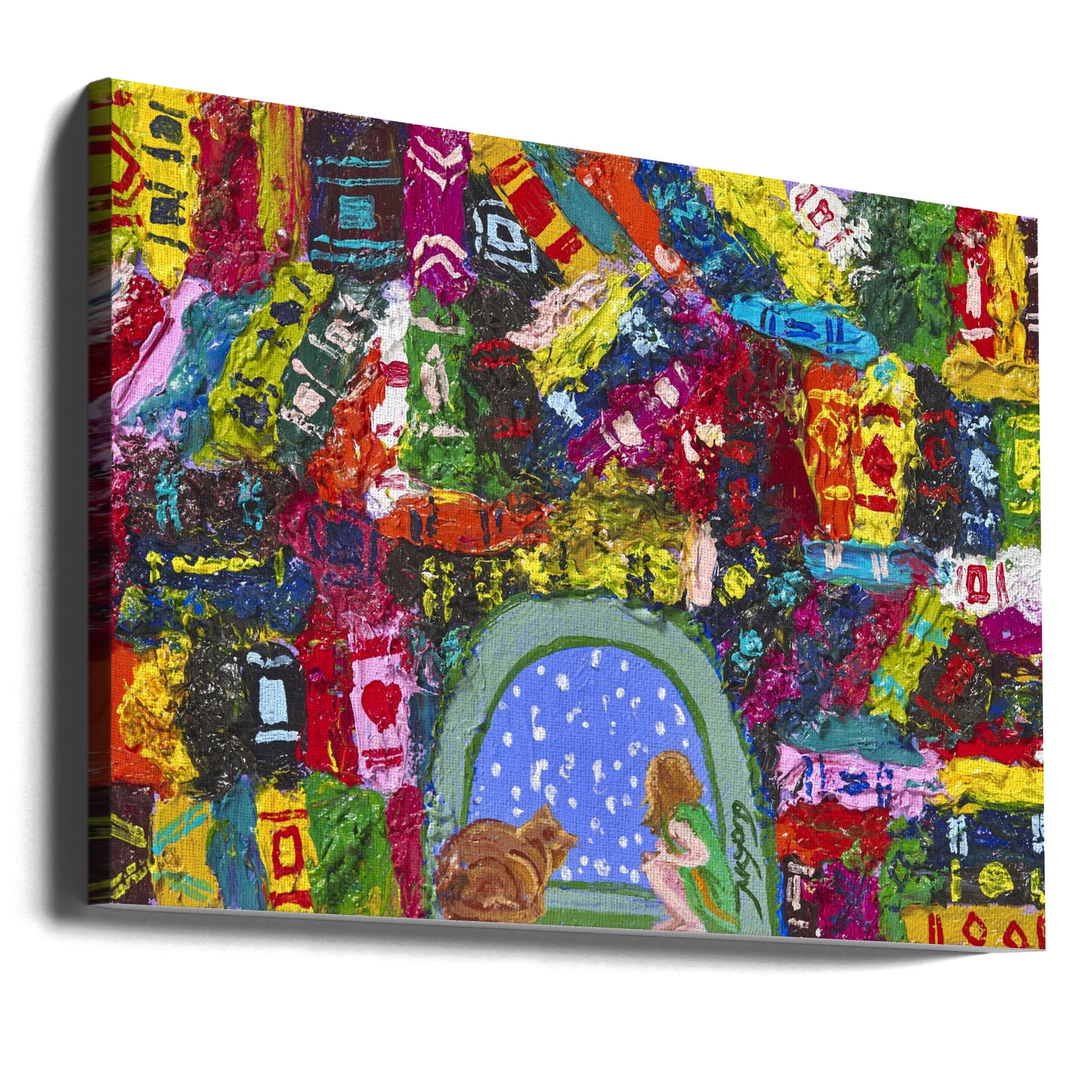 Canvas - Book Cafe colorful - Admen.dk