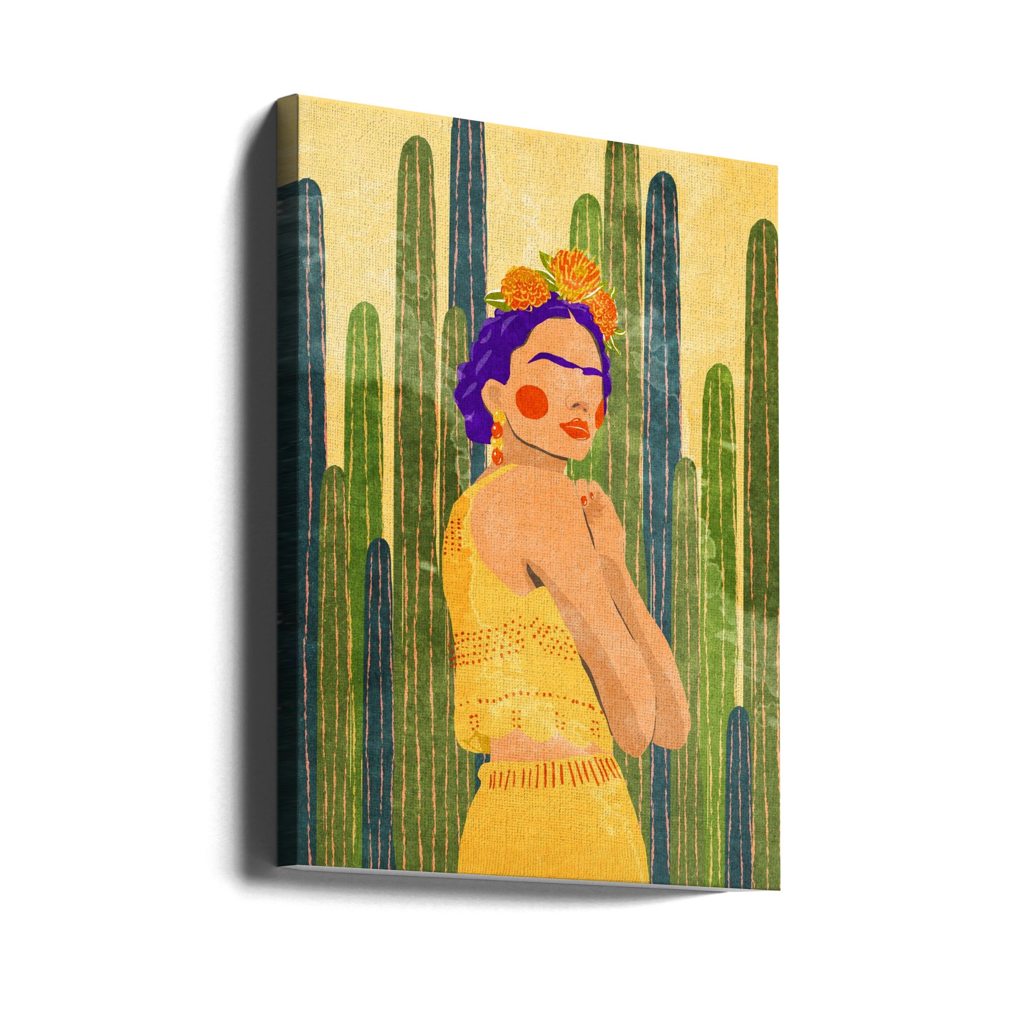Canvas - Frida and cacti - Admen.dk