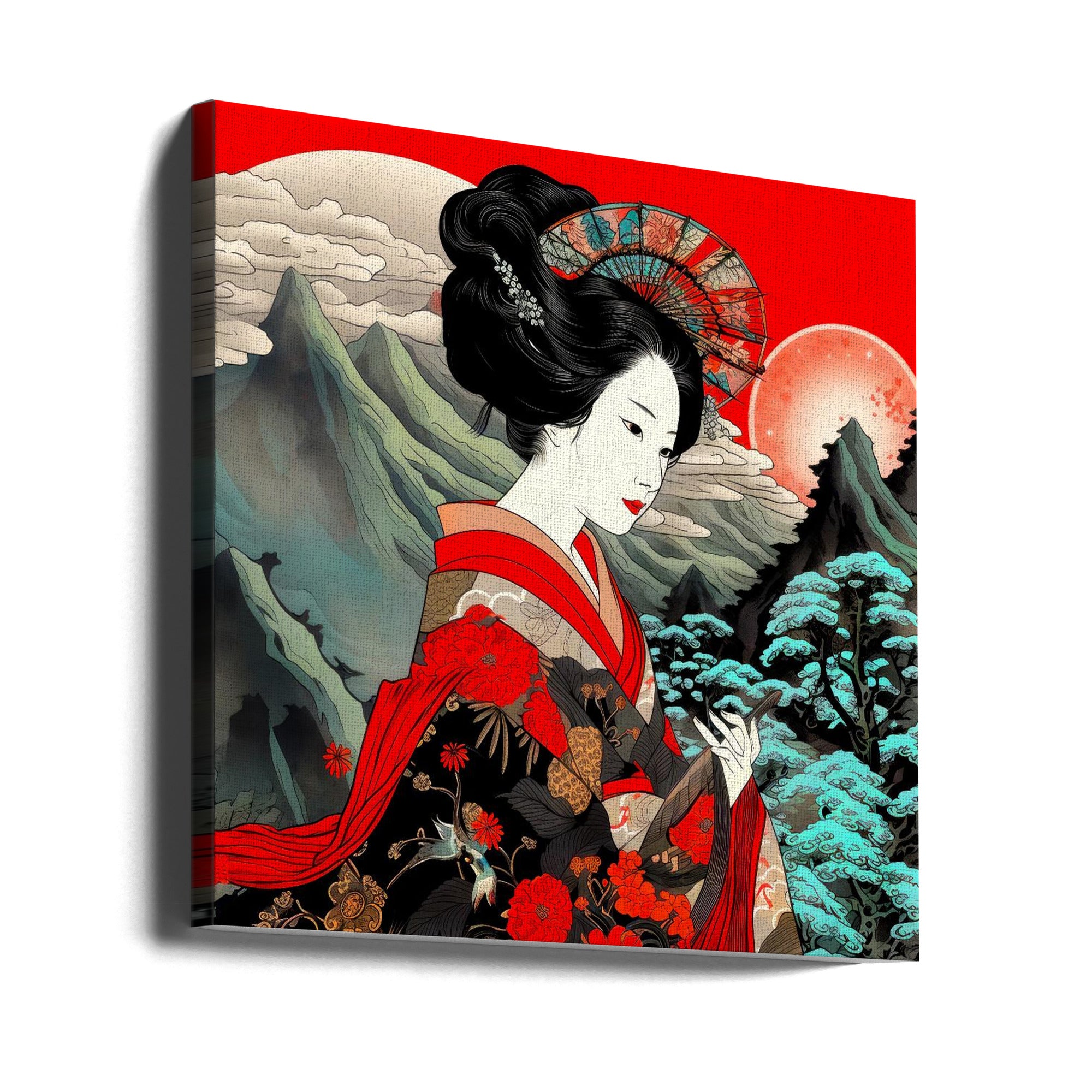 Canvas - Japan World Illustration (1) - Admen.dk