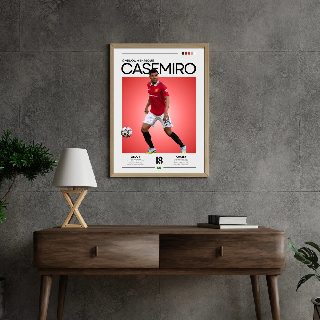 Plakat - Carlos Casemiro grafisk look - Admen.dk