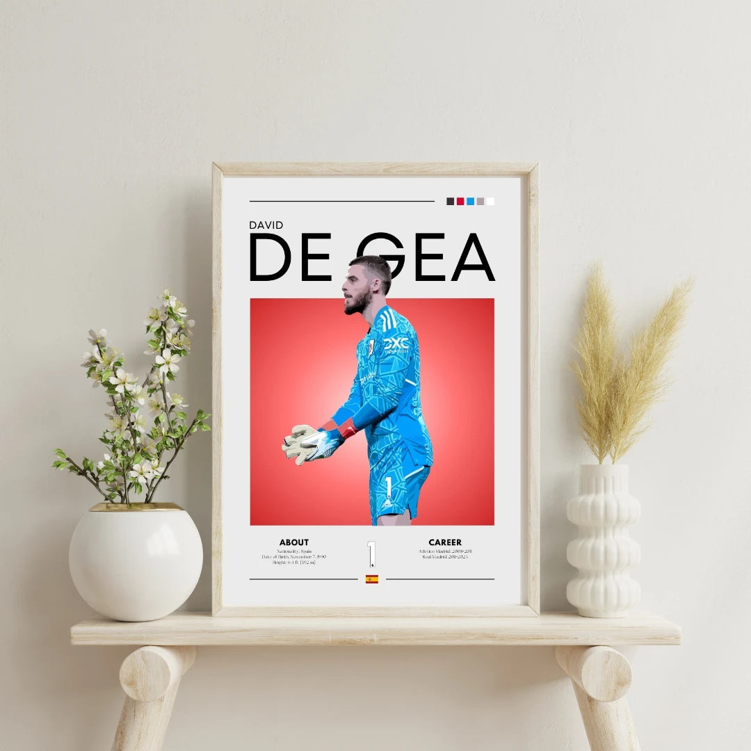 Plakat - David De Gea grafisk look - Admen.dk