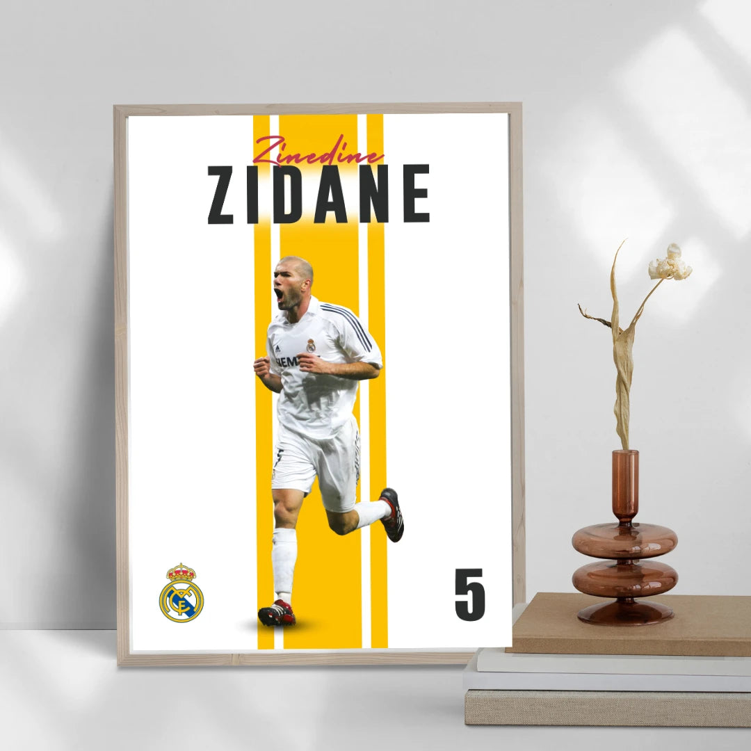 Poster - Zinedine Zidane in jubilation