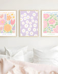 Plakat - New York i farver - Flower market - admen.dk