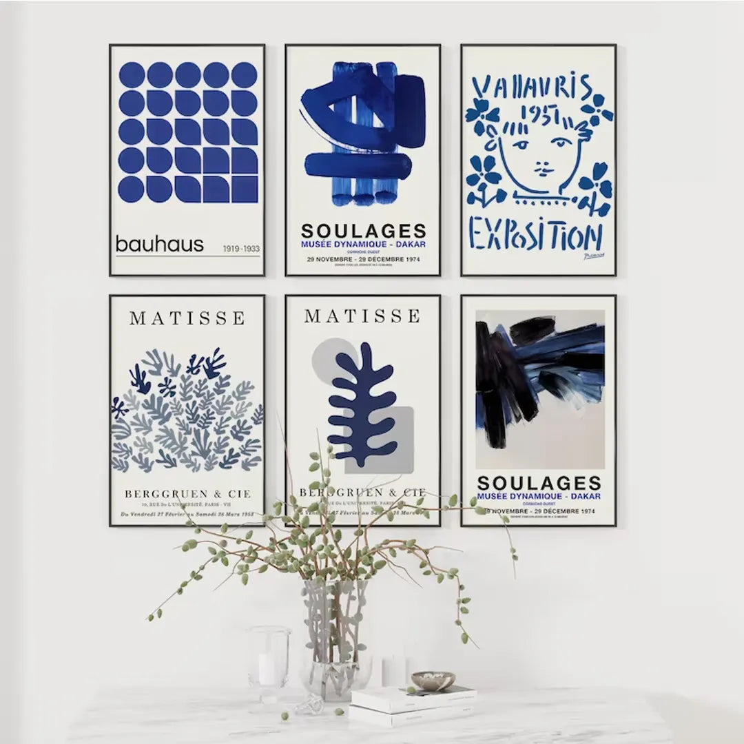 Plakat - Soulages dakar 1974 kunst - admen.dk