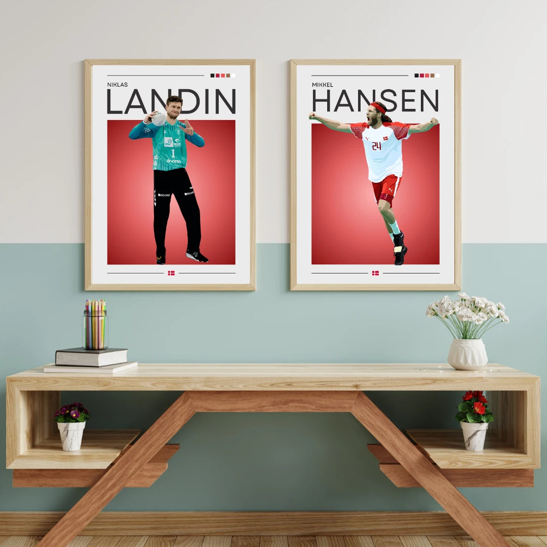 Plakat - Mikkel Hansen grafisk look - Admen.dk