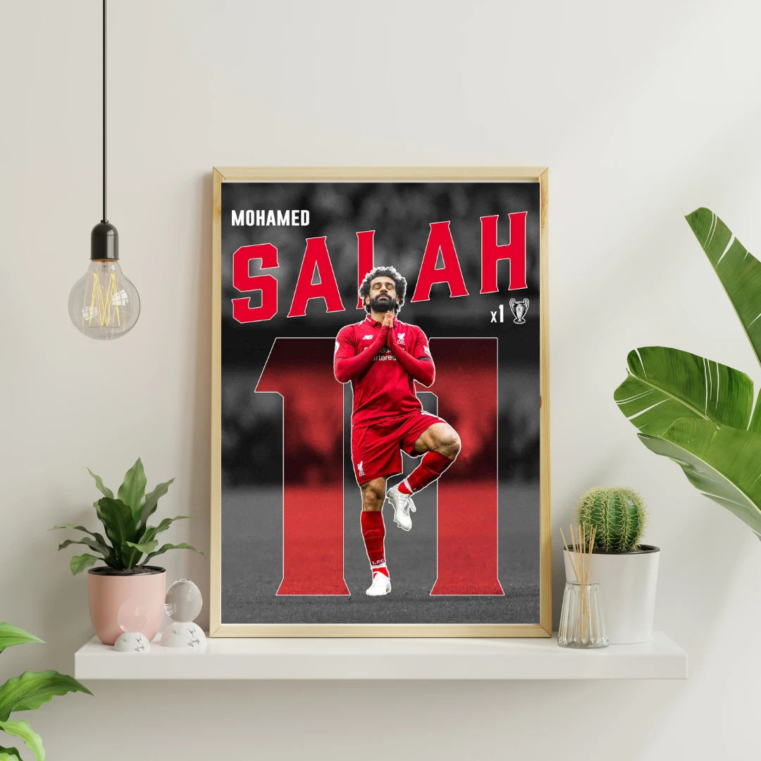 Plakat - Mohamed Salah kunst - Admen.dk