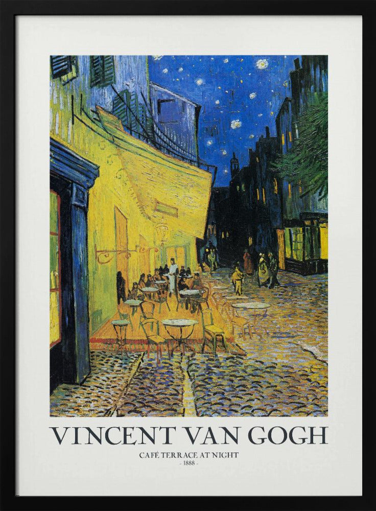 Plakat - Café Terrace At Night - Admen.dk