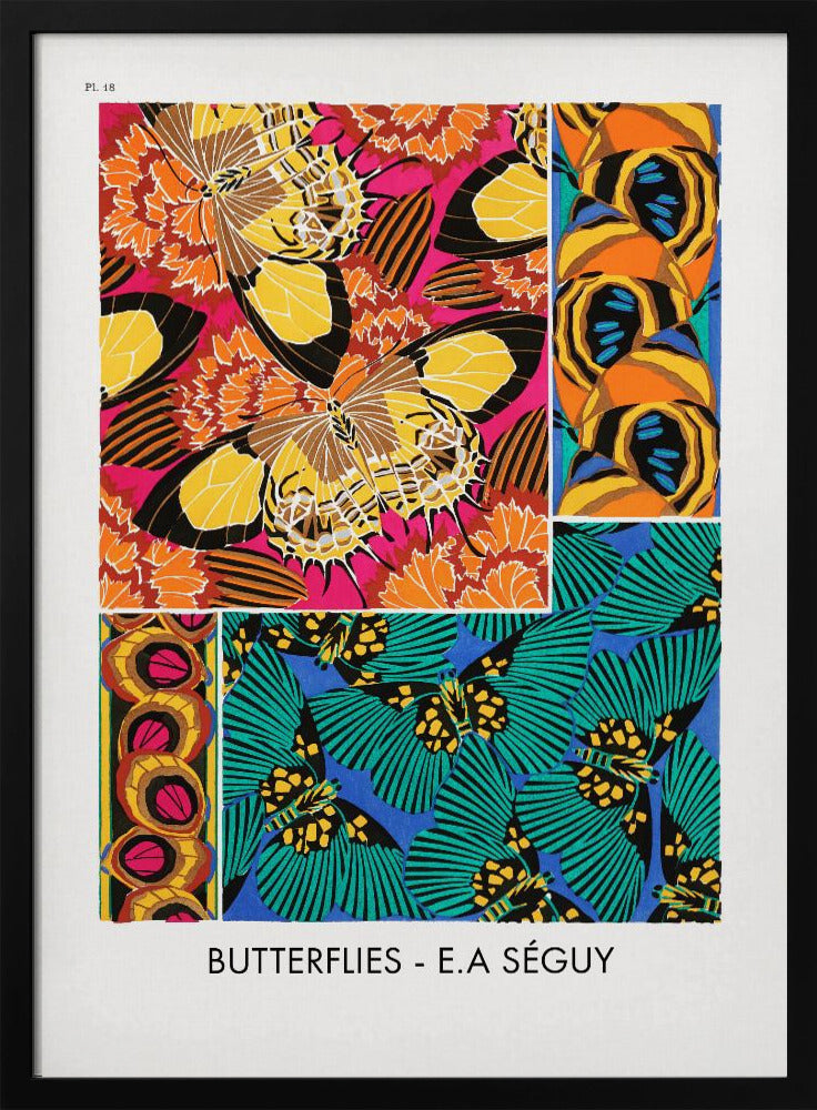 Plakat - Butterflies 18 - Admen.dk