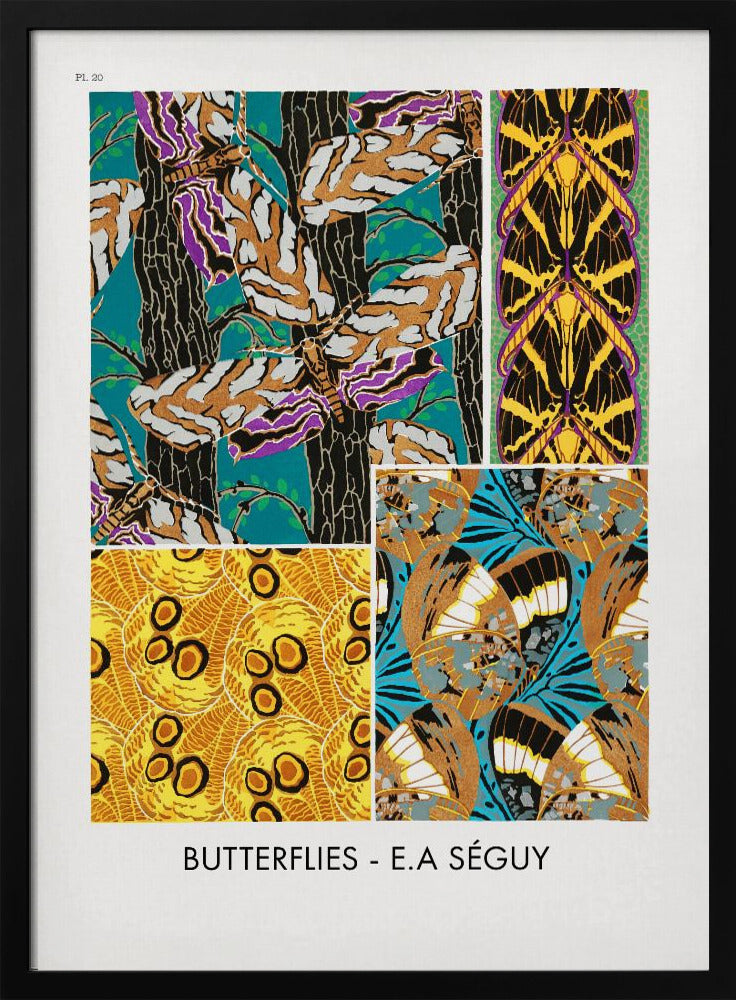 Plakat - Butterflies 20 - Admen.dk