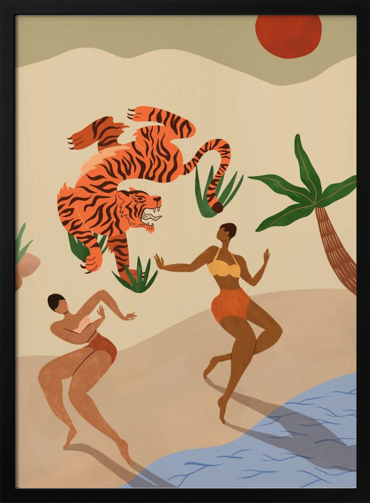 Plakat - Dancing Tiger - Admen.dk