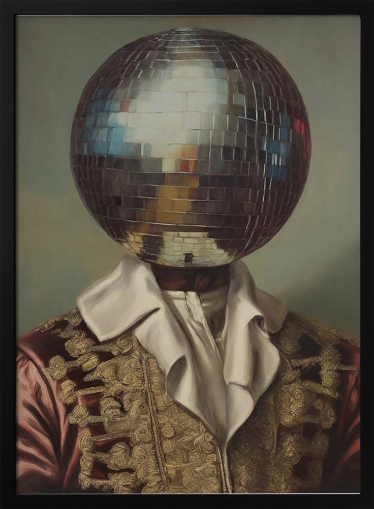 Poster - DiscoHead King / Altered Collage Art