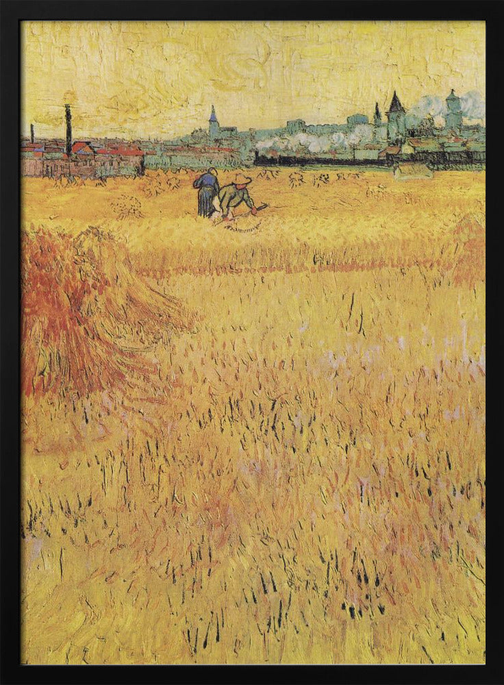 Plakat - Wheat Field With View of Arles (1888) - Admen.dk