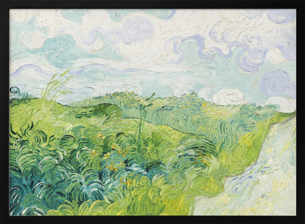 Plakat - Green Wheat Fields, Auvers (1890) By Vincent Van Gogh - Admen.dk