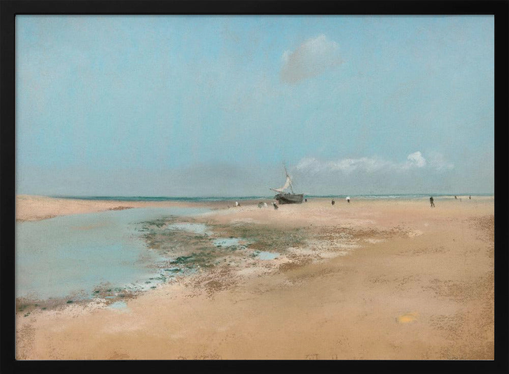 Plakat - Beach At Low Tide - Admen.dk