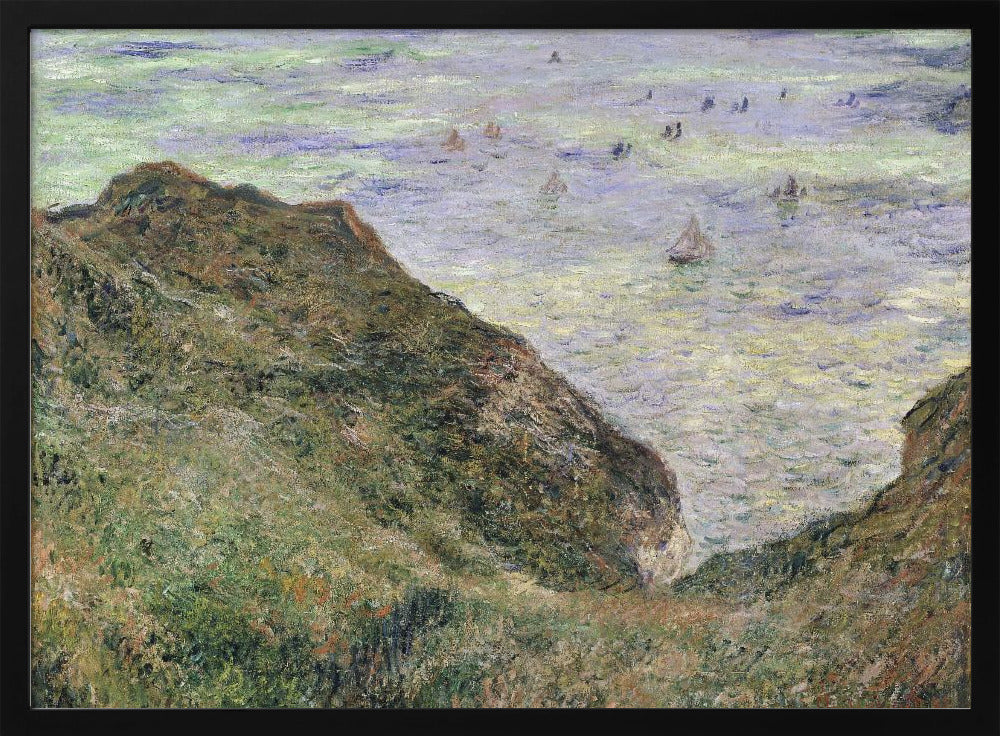 Plakat - Claude Monet&#39;s View Over the Sea (1882) Famous Painting - Admen.dk