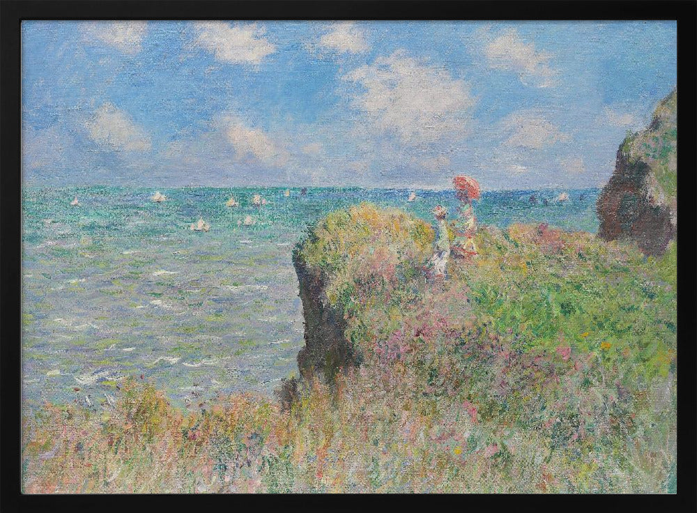 Plakat - Cliff Walk At Pourville (1882) By Claude Monet. - Admen.dk