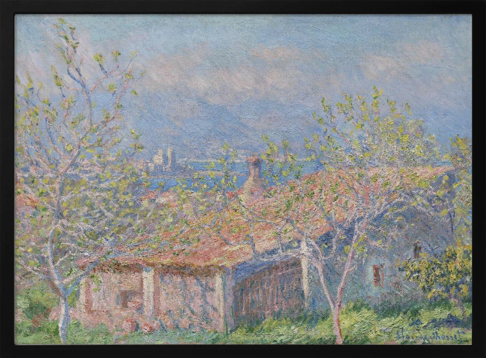 Plakat - Gardener&#39;s House At Antibes (1888) By Claude Monet - Admen.dk