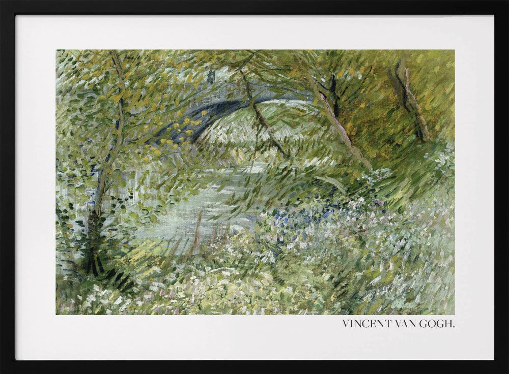 Poster - River Bank In Springtime (1887) Horizontal