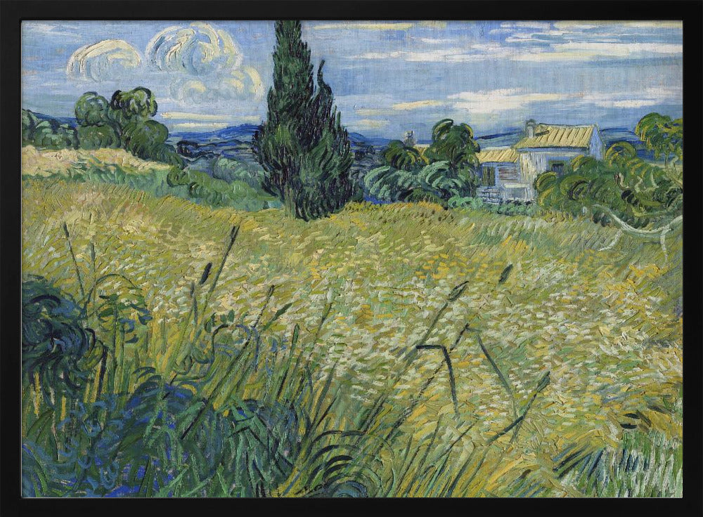 Plakat - Green Wheat Field With Cypress (1889) - Admen.dk