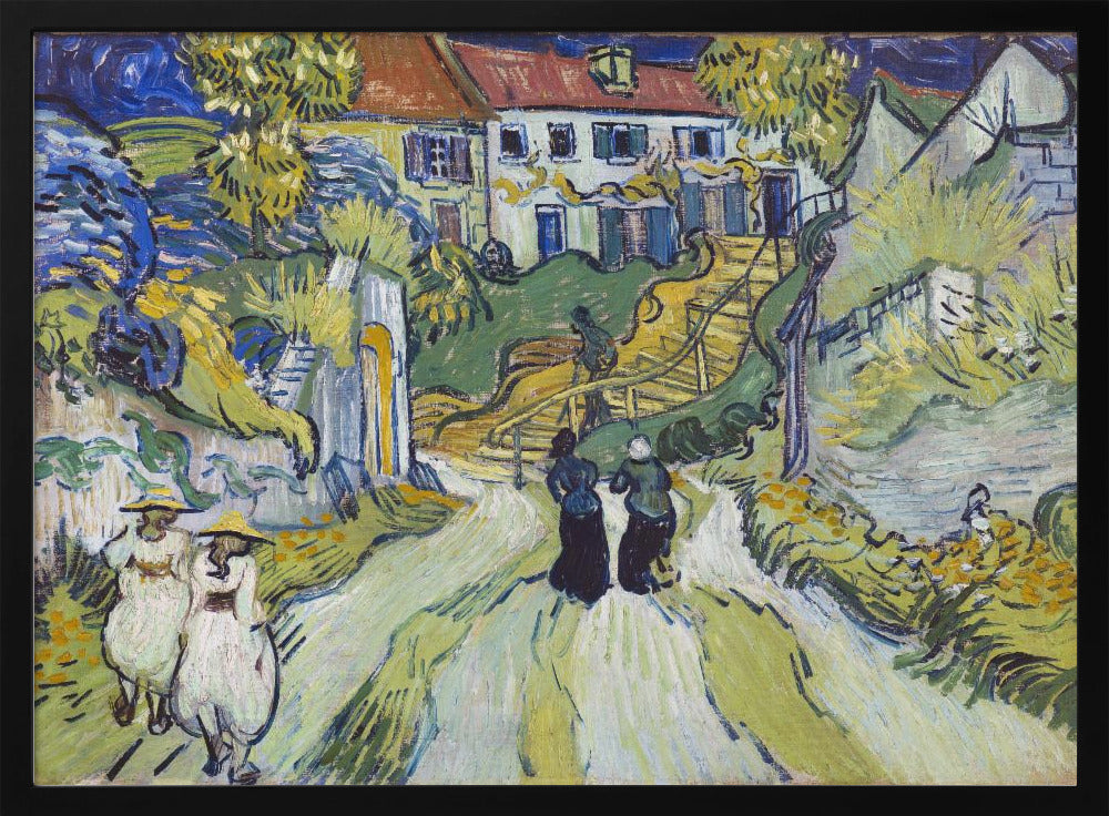 Plakat - Stairway At Auvers (1890) - Admen.dk