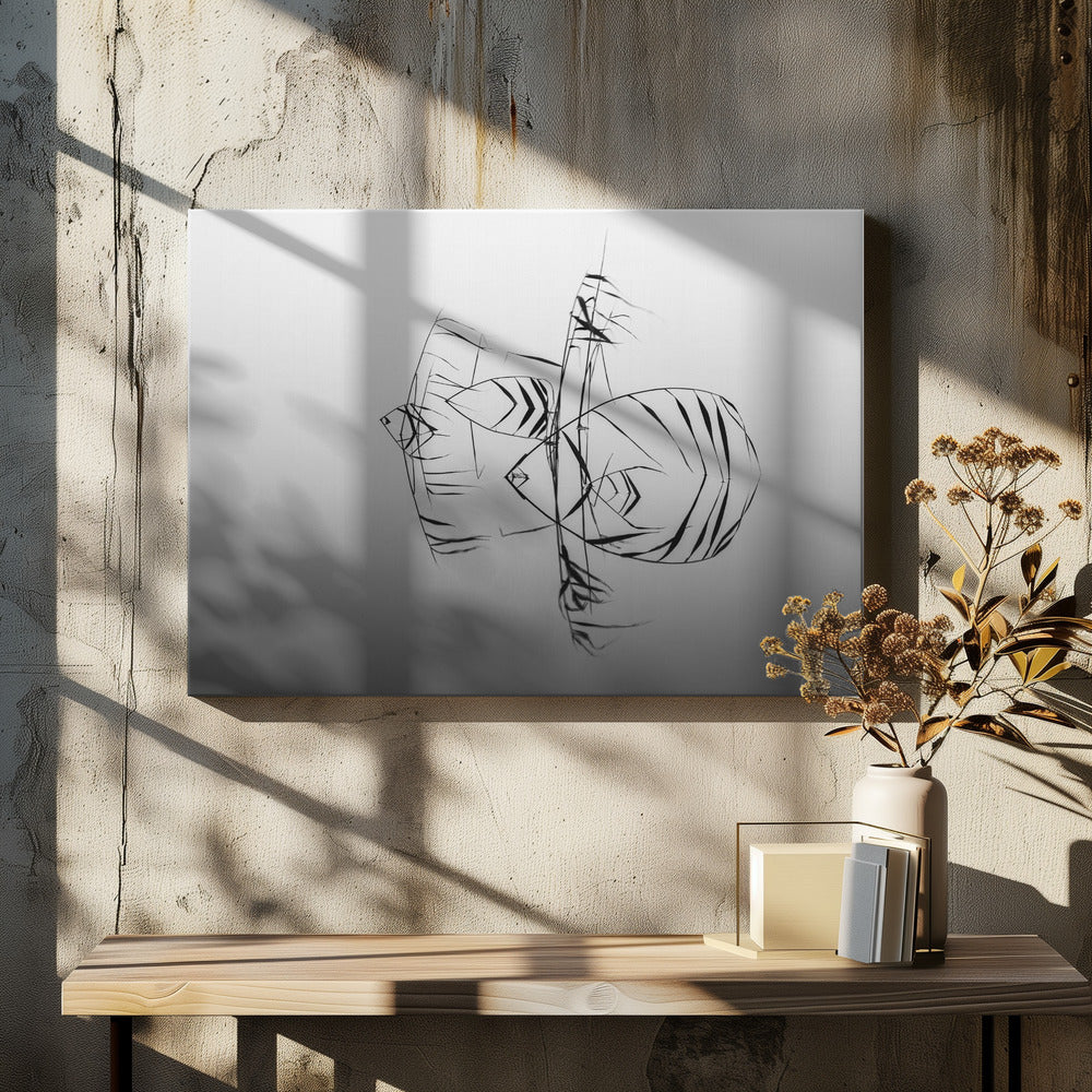Canvas - Quote &amp; Angelfishes - Admen.dk