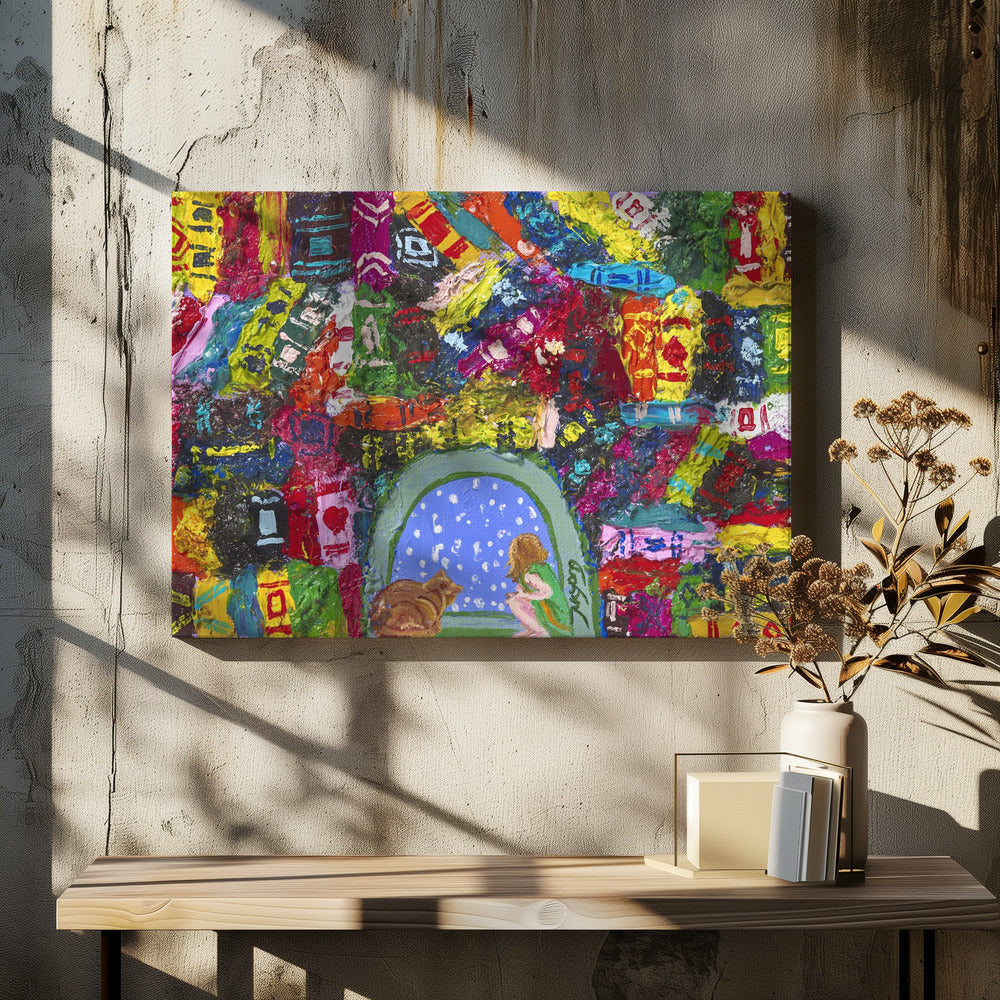 Canvas - Book Cafe colorful - Admen.dk