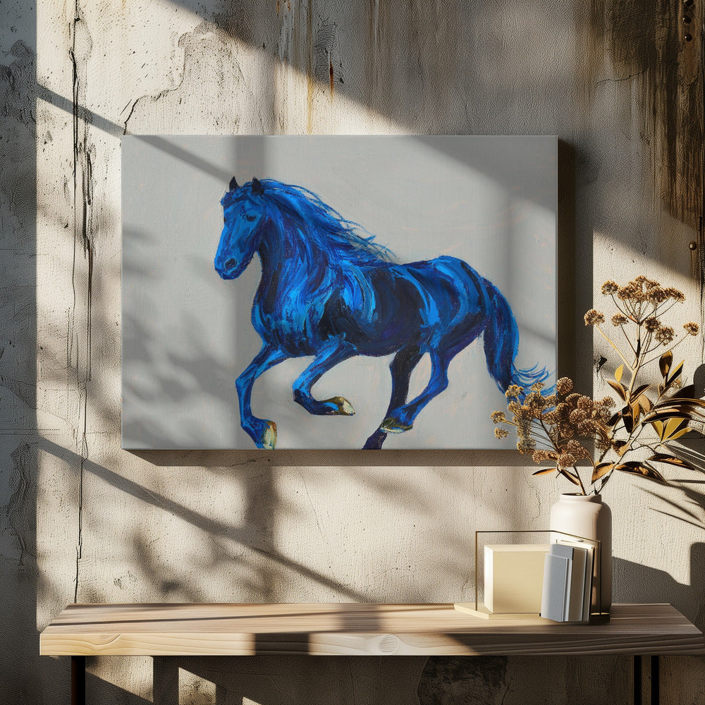 Canvas - A Blue Horse - Admen.dk