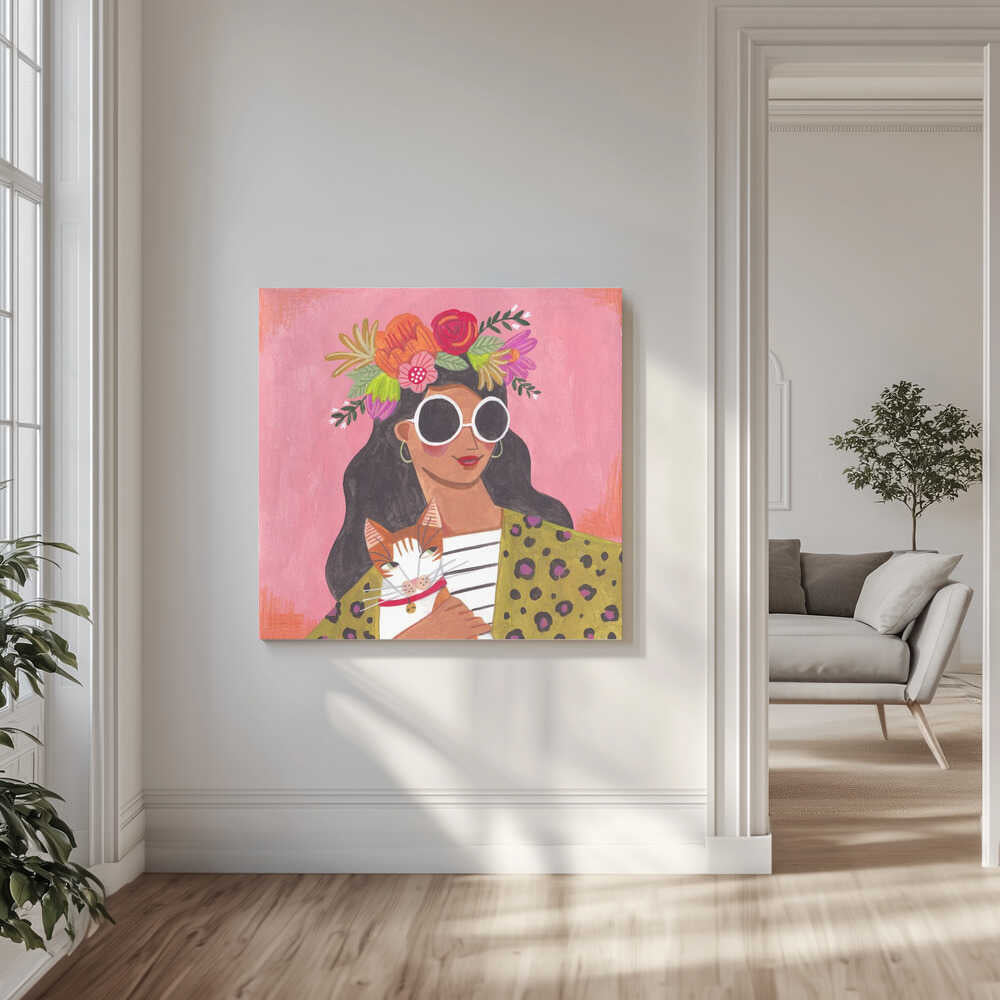 Canvas - Cat lady