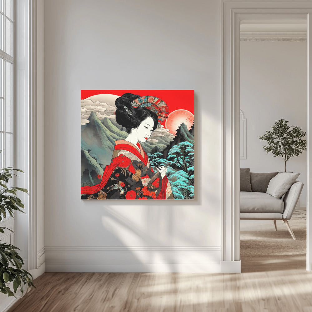 Canvas - Japan World Illustration (1) - Admen.dk