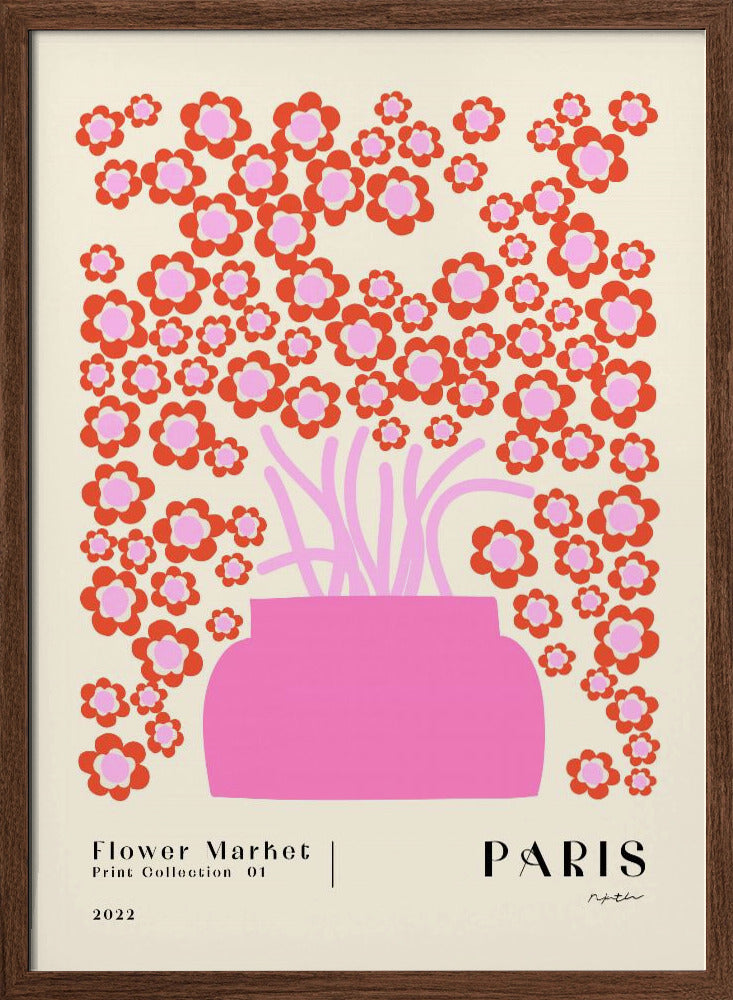 Poster - Flower Market. Paris