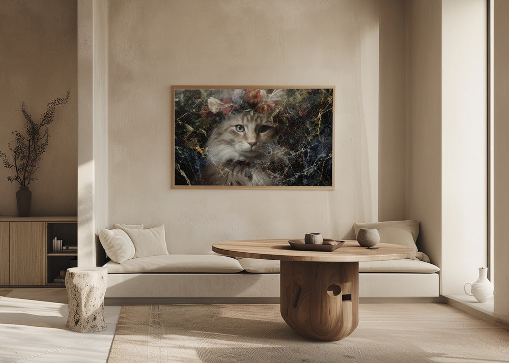 Poster - Cat Animal Vintage Art Illustration Wallart 07