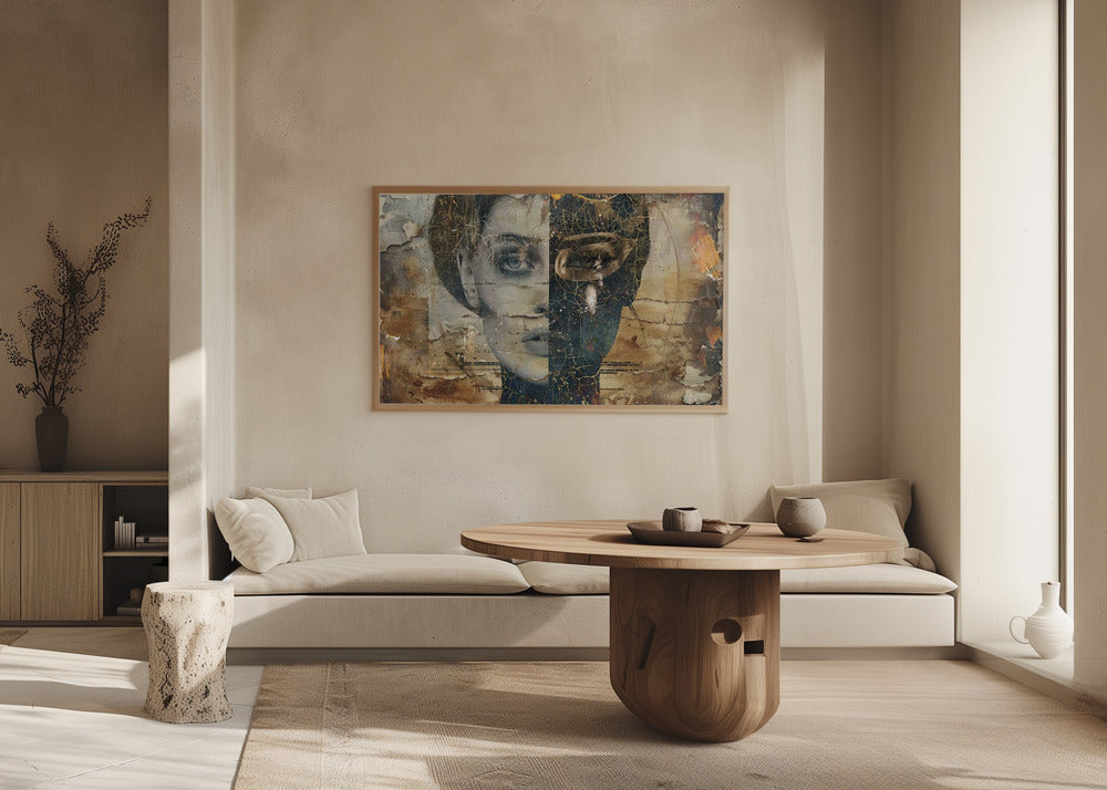 Poster - Woman Portrait Abstract Art Illustration Wallart 44